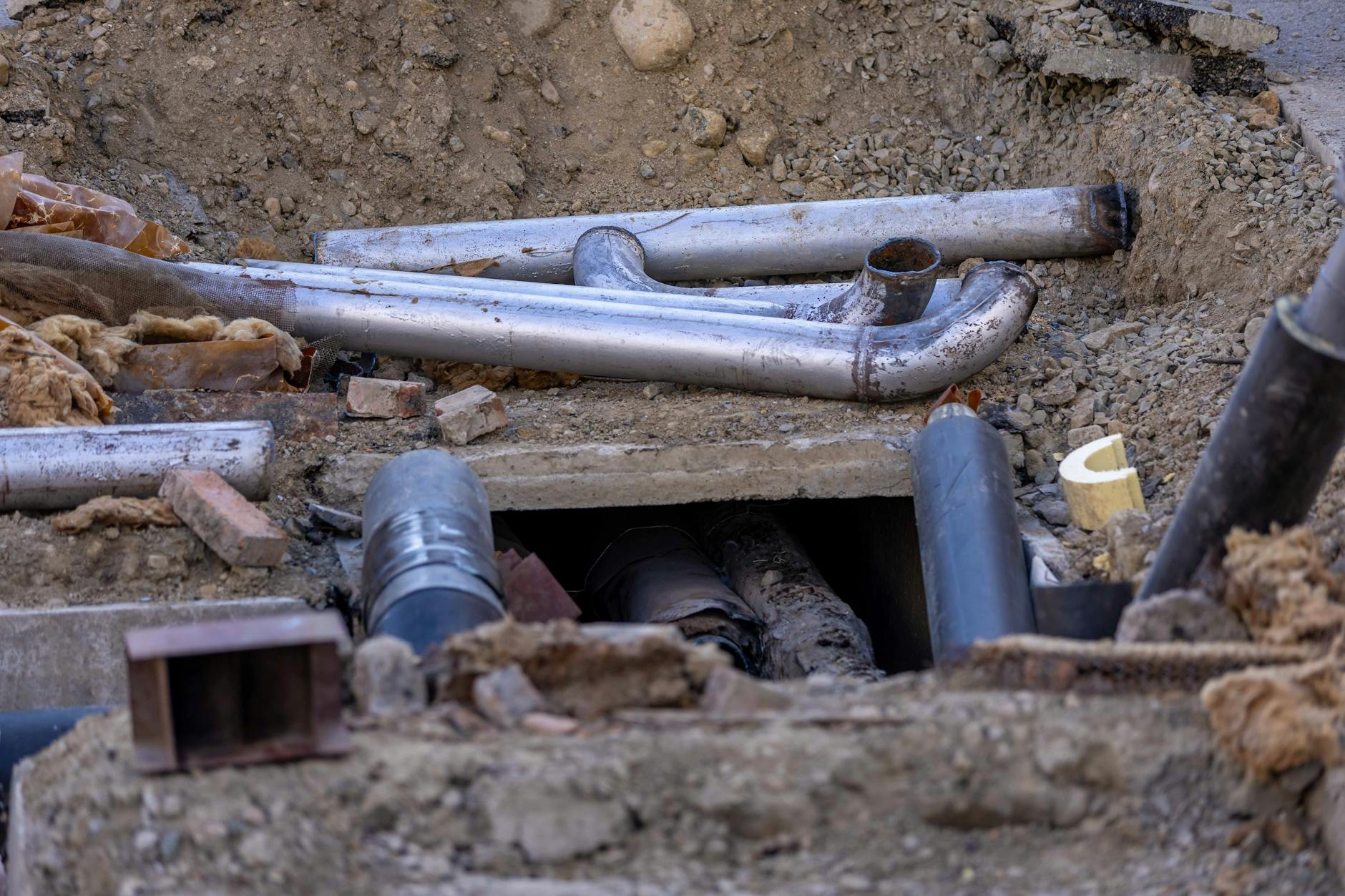 Water damage restoration and sewer inspection